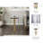Modern Accent Side Table with Glass Top for Living Room Decor - Slim Narrow End Table with Metall Frame for Room Styling - Gold & Metallic-106720808