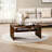 Freysteinn Acrylic Coffee Table,  2 Tiers Clear End Table with Storage Shelf-1086476488
