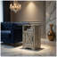 Table de chevet 16 po gris clair avec station de charge et rangement, table de chevet de chambre rustique, table de bout avec canapé-129051821-129051817
