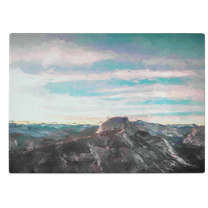 Glass Glacier Point in California in Abstract Chopping Board, 39 cm W x 28.5 cm L