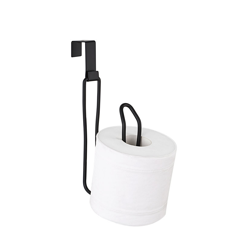 Porte-rouleau de papier hygiénique et réserve, Noir