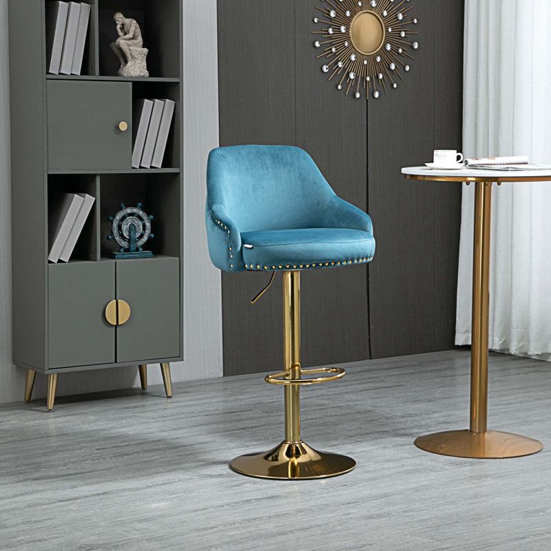 Tabouret Mikhia, Bleu clair