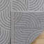 Tapis d'intérieur / extérieur gris / blanc à motif géométrique Mooreave-98460891
