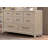 Oak Finish Eight Drawers Dresser W Mirror Solid Rubberwood Contemporary Sleek Bedroom Ample Storage
