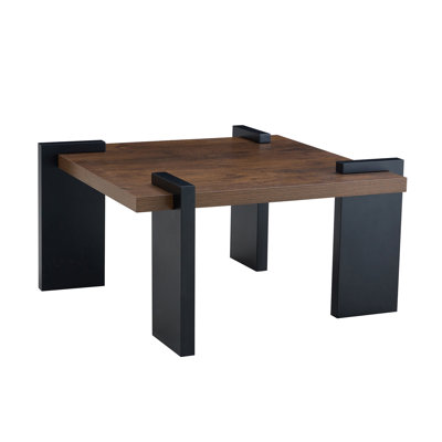 Walnut-Colored MDF Coffee Table, Suitable For Modern Minimalist Living Rooms And Leisure Areas