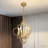 Bronze Geometric Metal Six-light Pendant Light