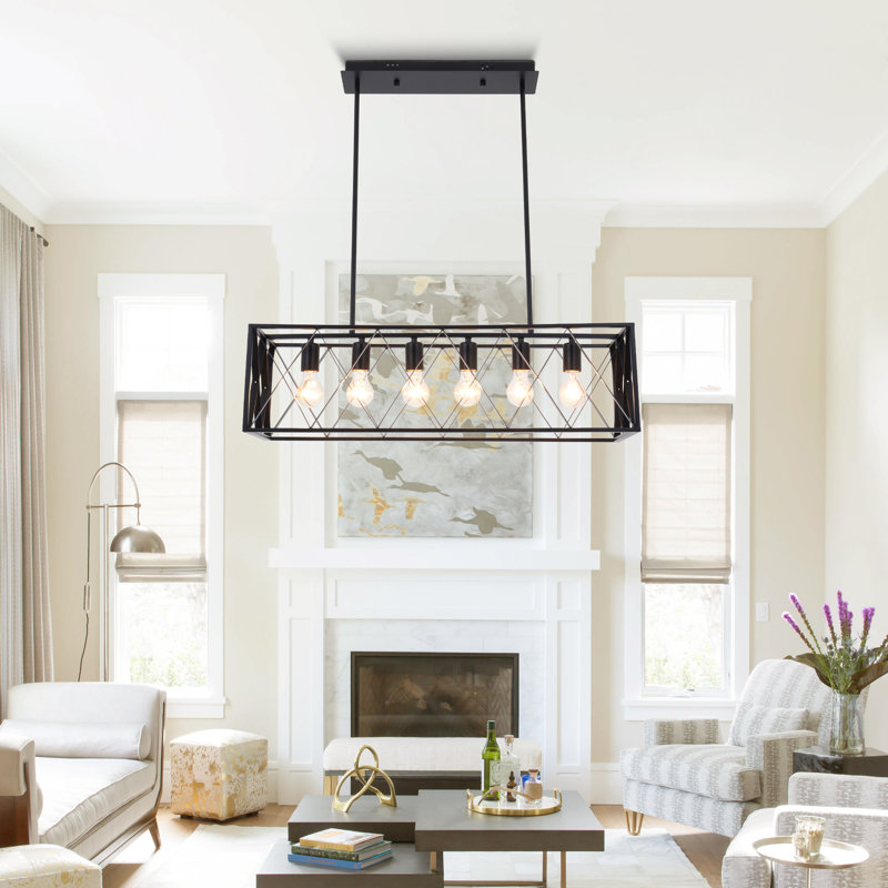 Edgerin 6 - Light Matte Black Lantern Pendant