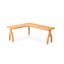 Bureaux en bois massif en L Burlywood-107286843-107286839