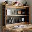 Bureau en bois massif en L Burlywood-1253160183-1253160182