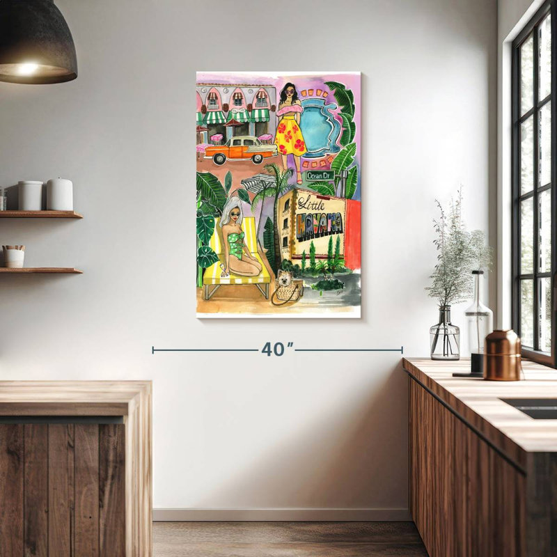 Aime Miami In The Spring, 39" H x 26" W