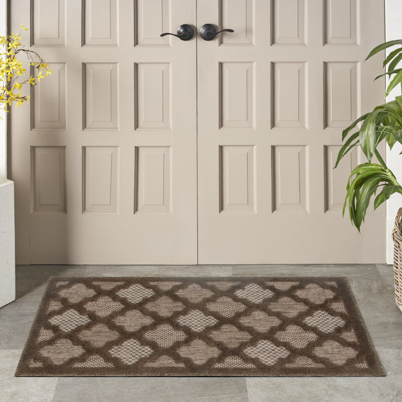 Moung Trellis Indoor/Outdoor Area Rug, Rectangle 2' x 4'