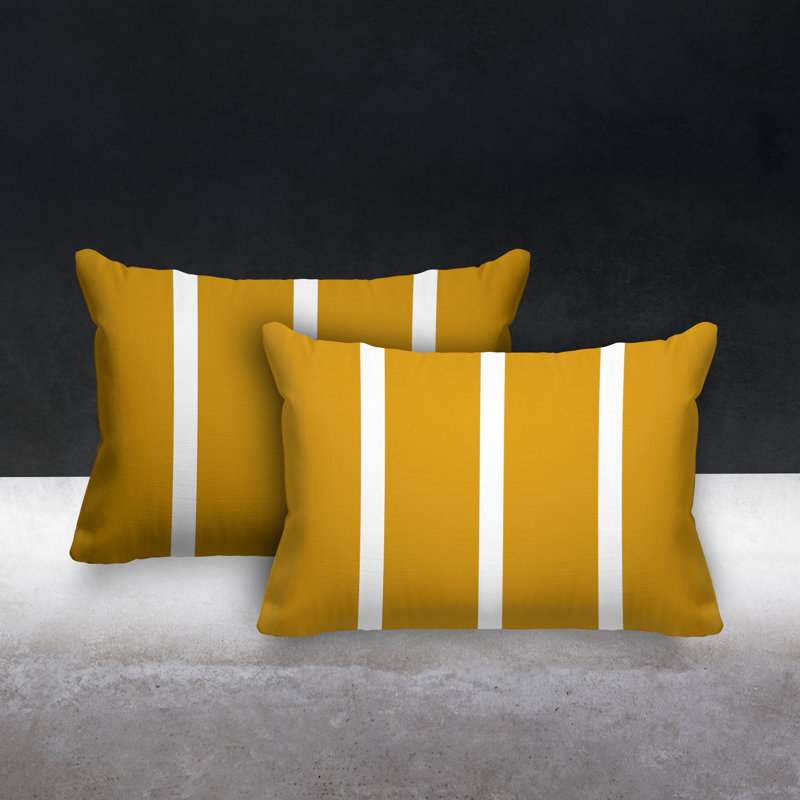 Coussin intérieur / extérieur Tripo, Jaune