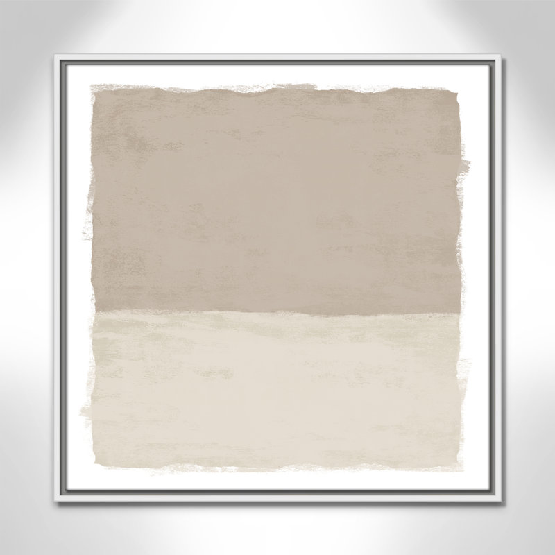 «Silent Sands I» par Natalie Carpentieri, H 25,5 po x l 25,5 po, Blanc