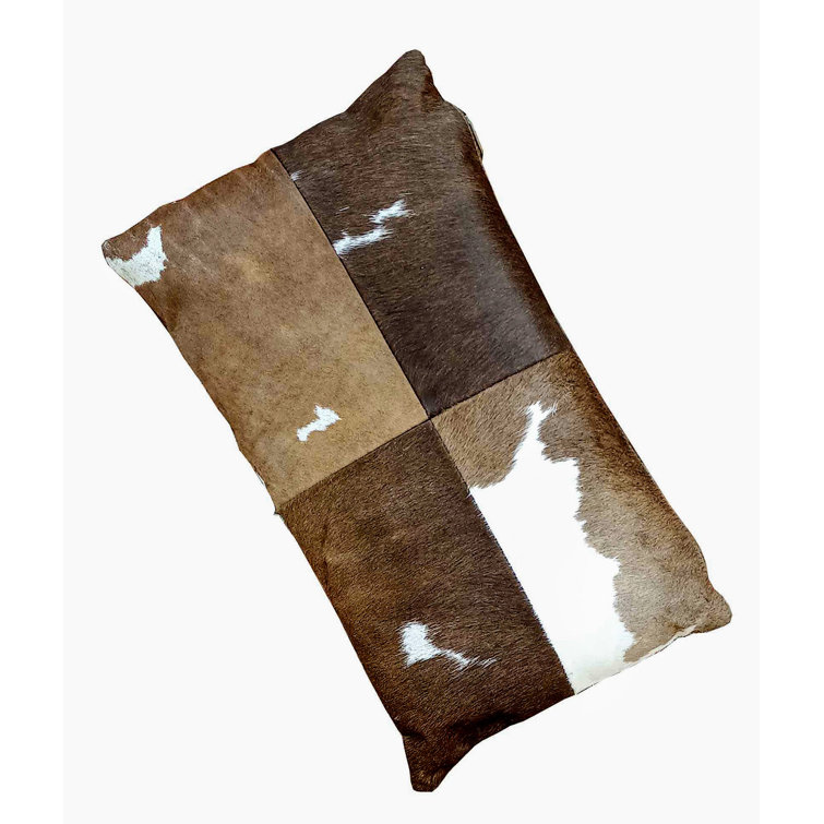 Dante Animal Print Cowhide Reversible Throw Pillow