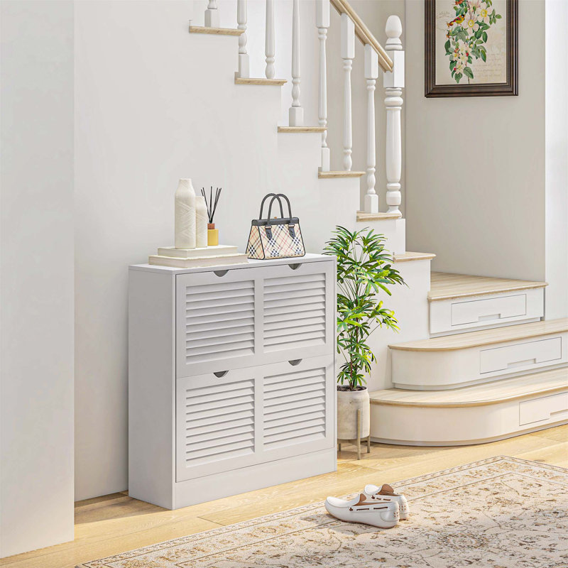 16 Pair Flip Down Shoe Storage