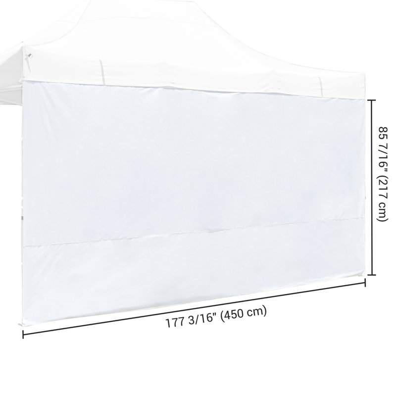 Mur latéral Instahibit, H 85,43 po x l 177,17 po x P 0,2 po, Blanc