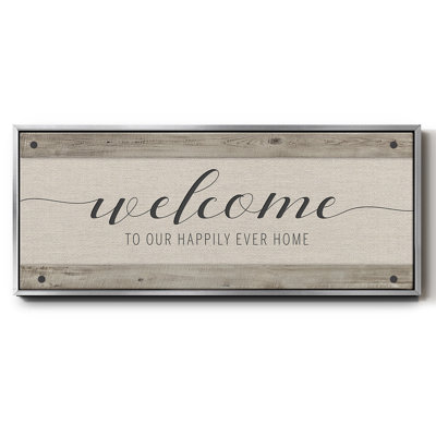 Happily Home - toile encadrée