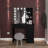 Boahaus Xanthe Lighted Makeup Vanity Desk with HD Mirror, 6 Drawers, and Add-On Lights-1275369314