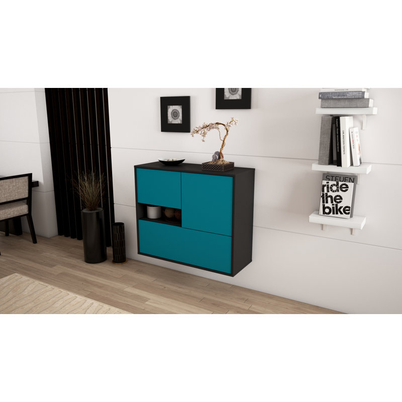 Rubenstein 92 cm W Sideboard, Turquoise