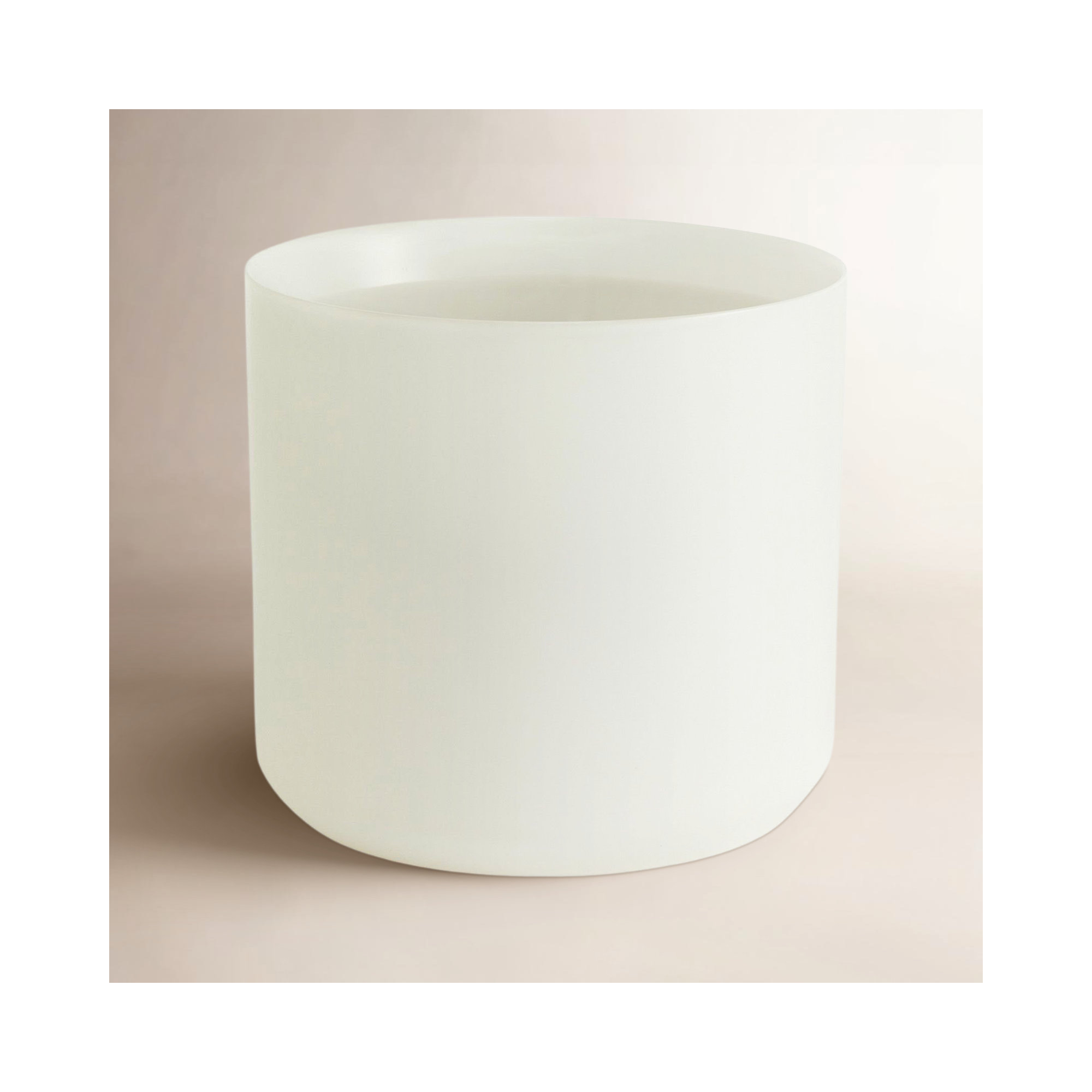 Parsons Handmade Ceramic Pot Planter, White, 2.75" H x 3.25" W x 3.25" D