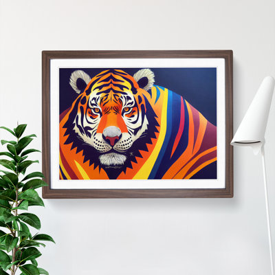 Tiger Stripes Abstract - Single Picture Frame Print