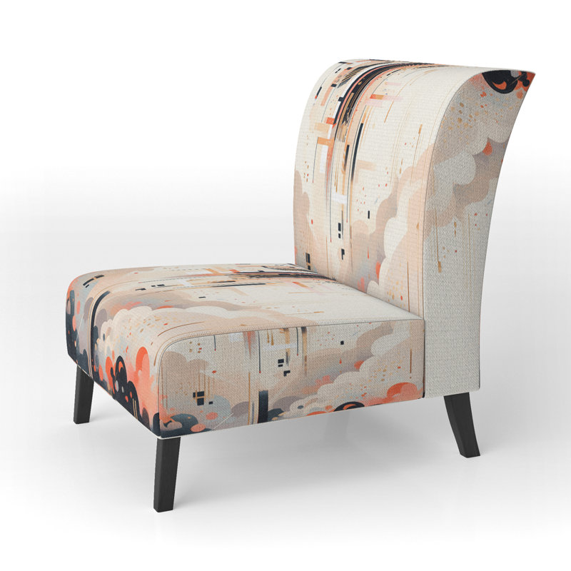 Fauteuil de chambre rembourré Peach Cream