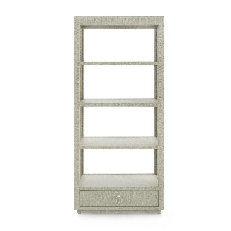 Camilla Bookcase, Moss Gray Tweed