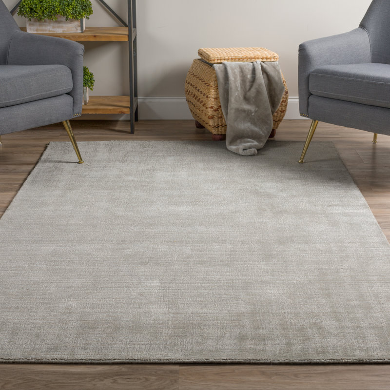 Tapis gris Modern Modern, Rectangle 8 pi x 10 pi