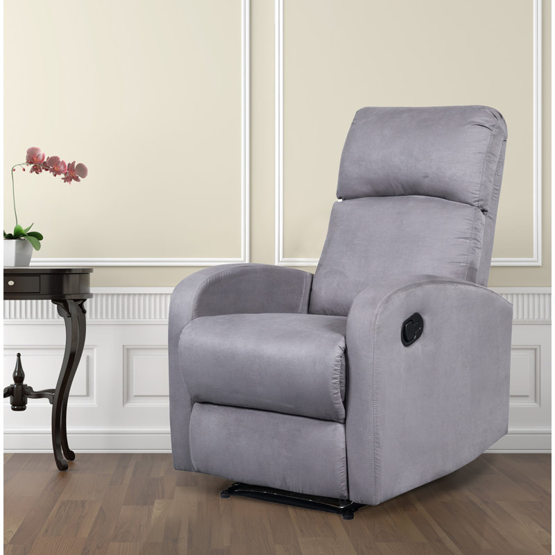 Fauteuil inclinable manuel moderne de 26 po de largeur Modern Home, Gris