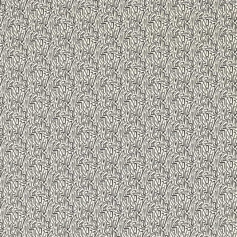 Mini Melodic Fabric, Black Earth/Origami