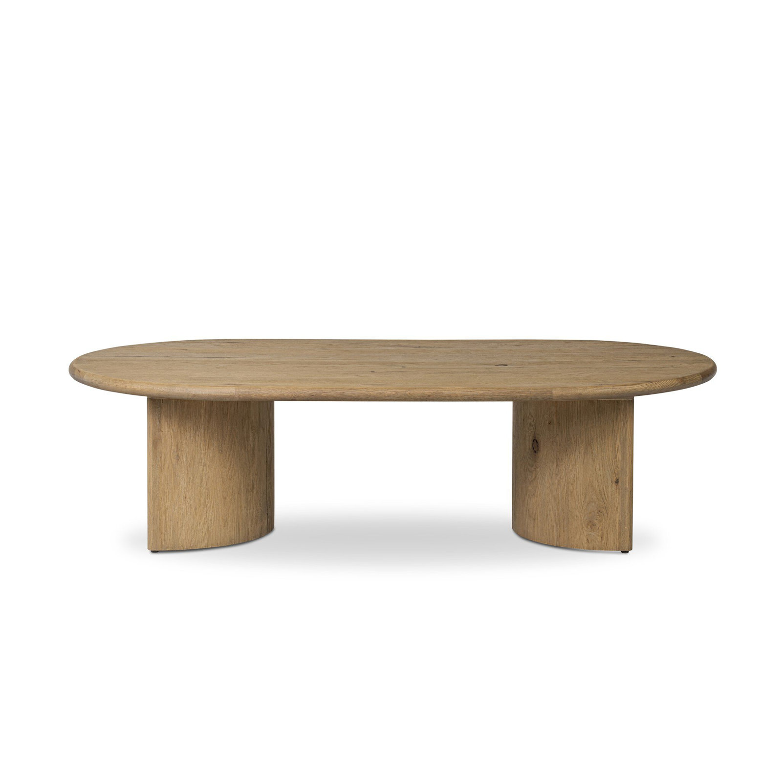 Haiden Single Coffee Table, 17" H x 27" L x 51" W, Worn Oak