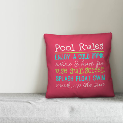 Outdoor Reversible Throw Pillow