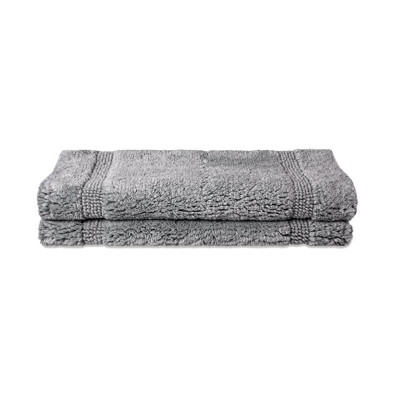 Tapis pour salle de bain Delia, Argent