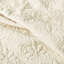 Grand couvre-lit 3 pièces crème - plissé en coin, en microfibre, rembourré, tissu en microfibre serein, détails fins-126012456-126012457