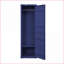 Commodes et amp; Penderie, garde-robe industrielle en métal bleu avec rangement Tige suspendue | Bleu | Métal-314457973