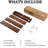 Variable Floating Shelves Wood Set Of 3, Cube Wall Mounted Shelves 28.35" Max, Wall Shelves For Living Room Bathroom Bedroom Farmhouse - Light Walnut Color - 28.35" X 23" X 4.3" Max