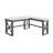 Marble Top Weathered Gray Finish Writing Desk With Lift Top