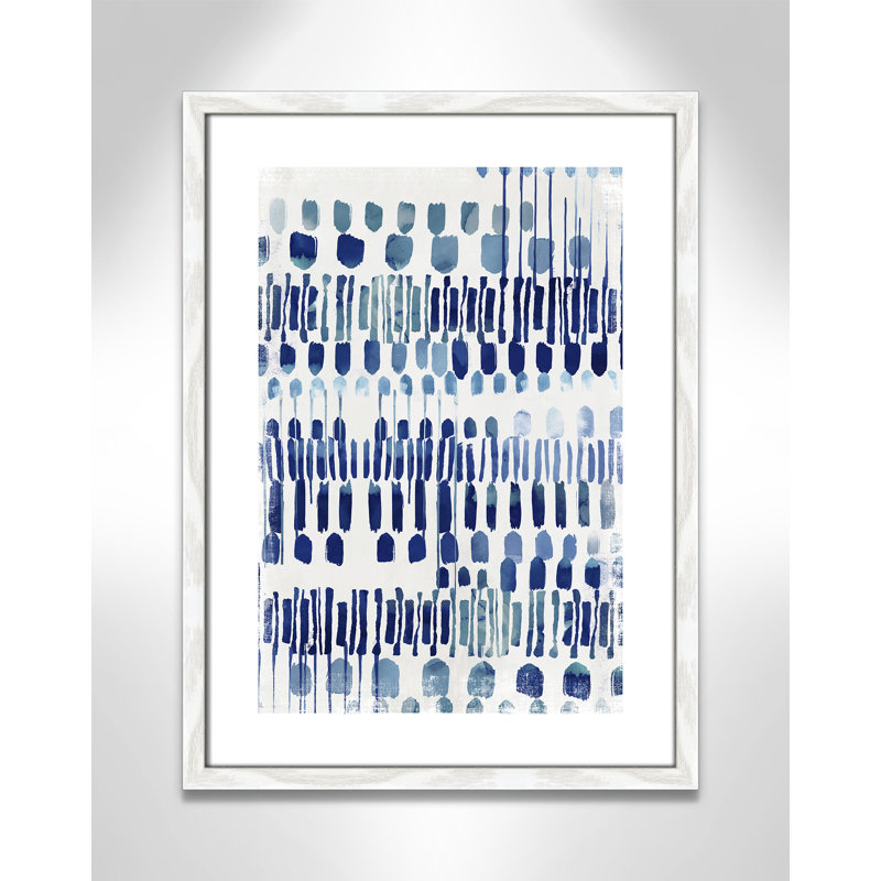 Fynn Continuately I - reproduction d'art, Blanc, H 23 po x l 17 po x P 0,75 po, Papier avec cadre à grain de bois blanc