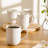 Gibson Elite Large Coffee Mugs Set of 4, 16 Oz Ceramic Coffee Cups, Cream