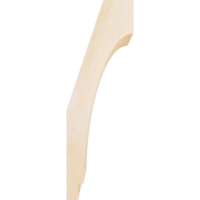 Attelle impériale du genou, Sapin de Douglas, Brute, H 18 po x l 4 po x P 6 po