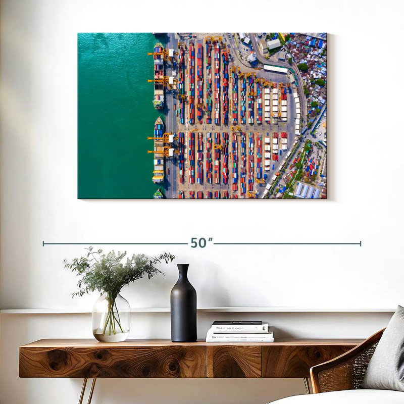 Mehar Container Port, 26" H x 39" W