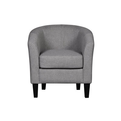 Fauteuil demi-tonneau en velours l 28 po Worrell
