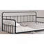 Lit de jour simple en métal 1pc avec structure de tuyau en métal de style contemporain avec lit gigogne-643869589
