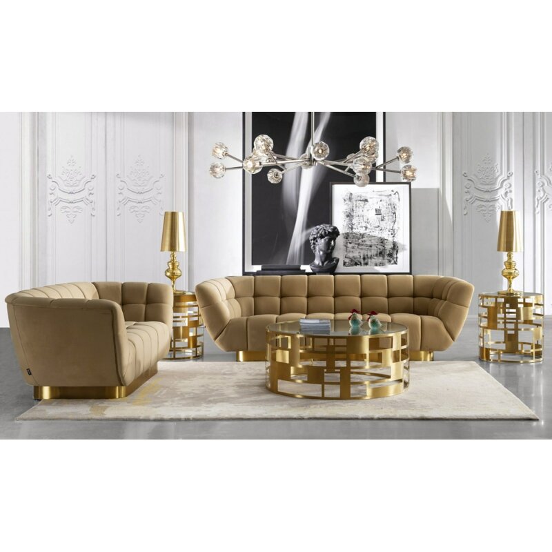 Everly Quinn Wolff 100.8'' Upholstered Sofa | Wayfair
