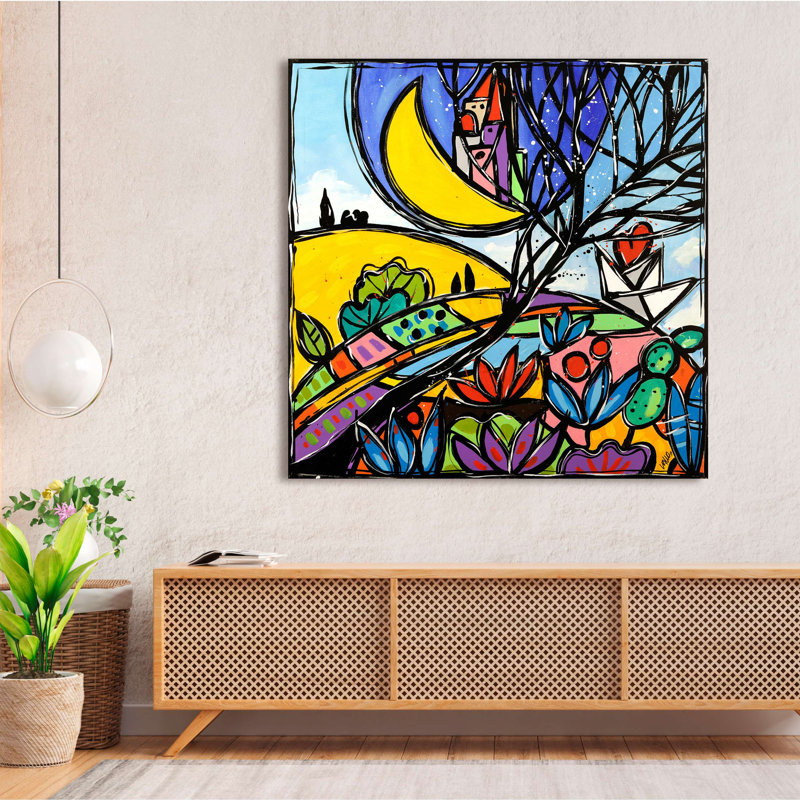 Colorful Countryside by Wallas - Wrapped Canvas Print, 50cm H x 50cm W