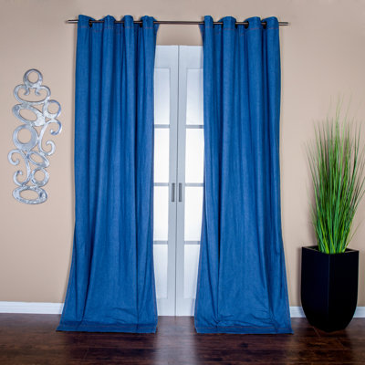 Ledoux 100% Cotton Semi Sheer Curtain Single Panel