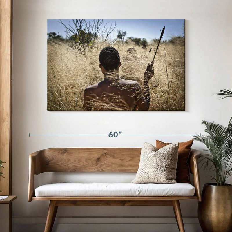 Senne, chasseur africain, H 32 po x l 48 po