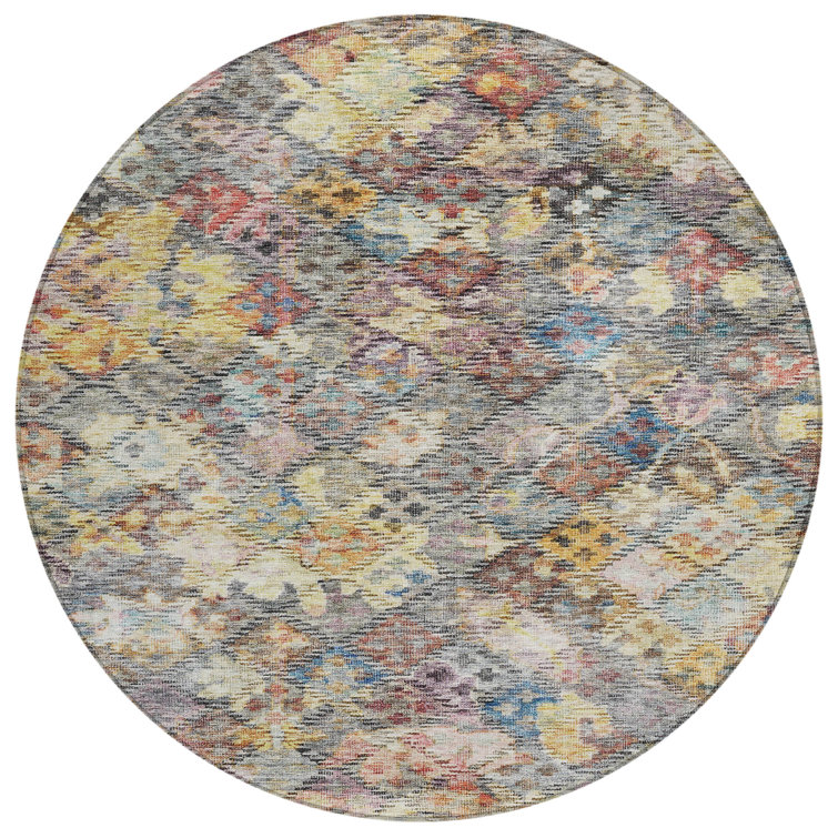 Machine Washable Indoor/Outdoor Chantille ACN1109 Gold Rug