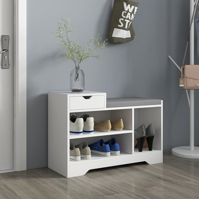 Marlayne Polyester Upholstered Storage Bench