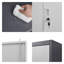 Armoire verrouillable grise en métal - Rangement imperméable et ignifuge avec tringle